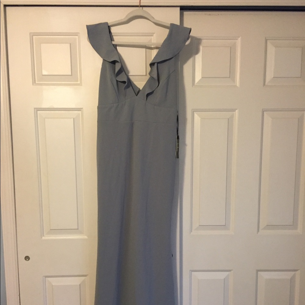 Lulu’s perfect opportunity dress in gray XL